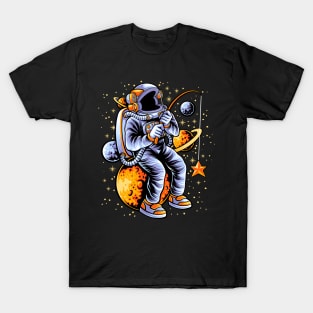 Astronauts fishing stars T-Shirt